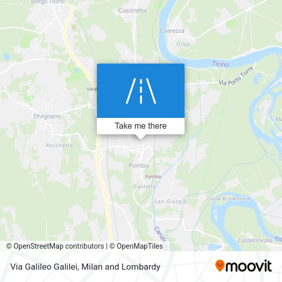 Via Galileo Galilei map