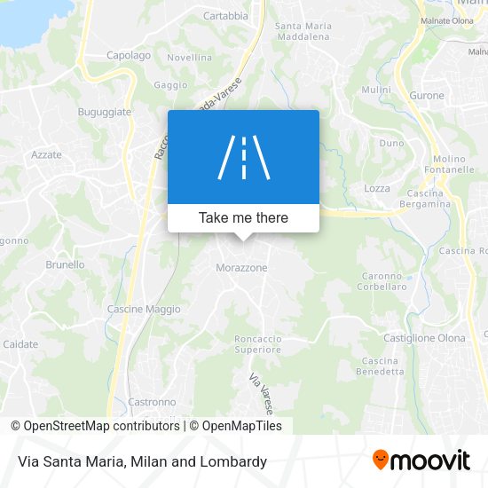 Via Santa Maria map