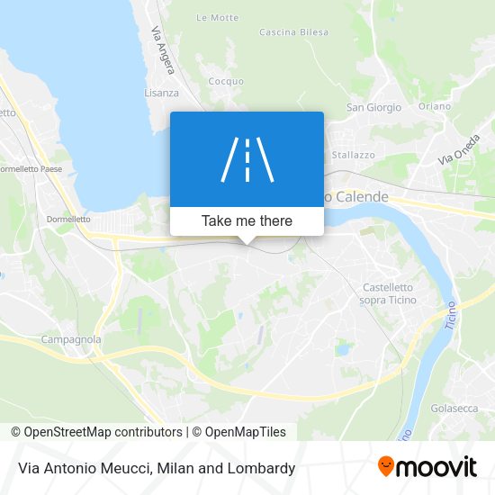 Via Antonio Meucci map