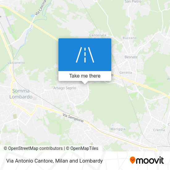 Via Antonio Cantore map