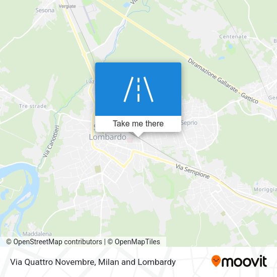 Via Quattro Novembre map