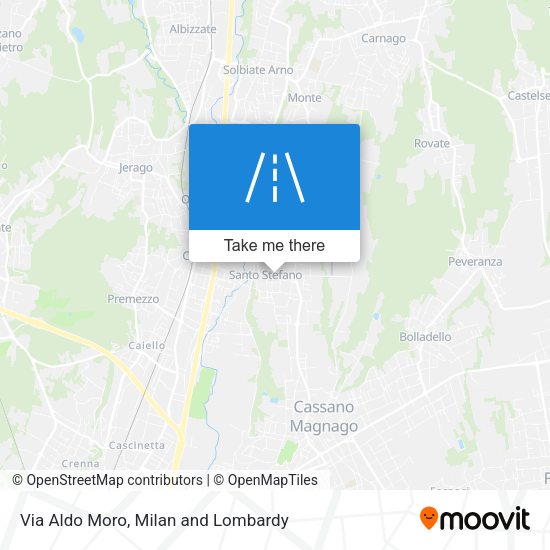 Via Aldo Moro map