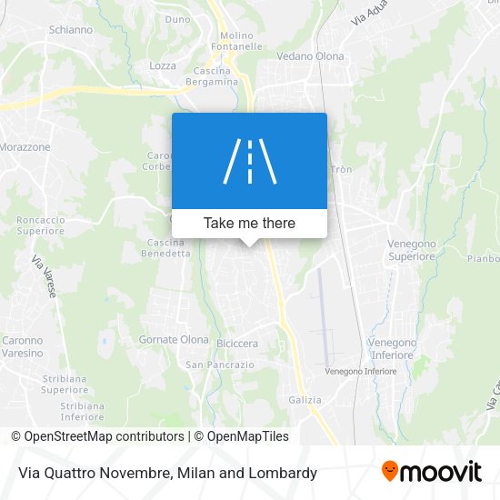 Via Quattro Novembre map