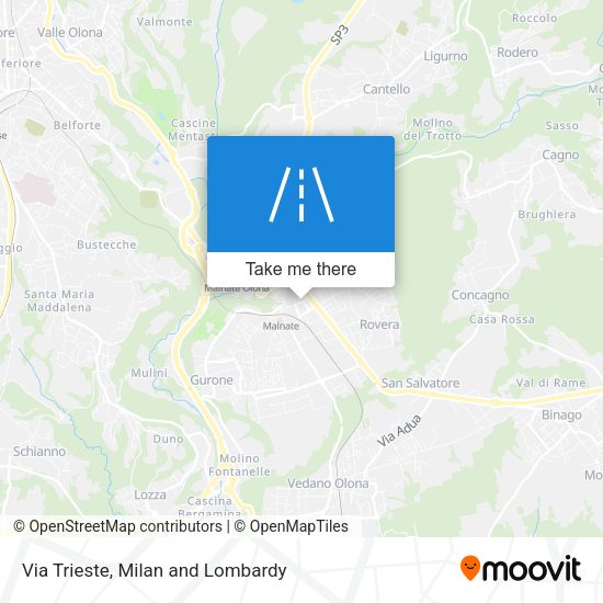 Via Trieste map