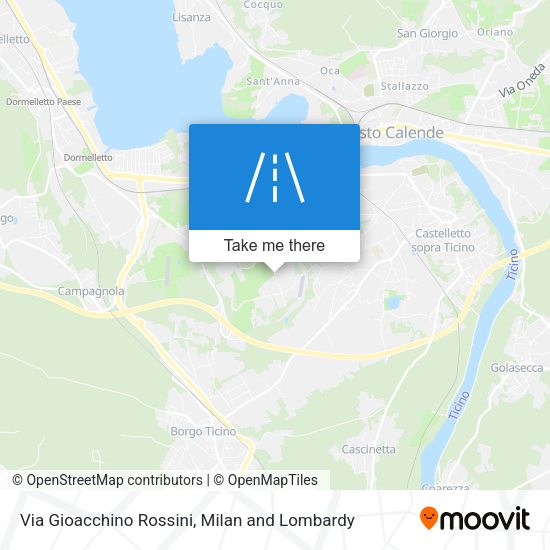Via Gioacchino Rossini map