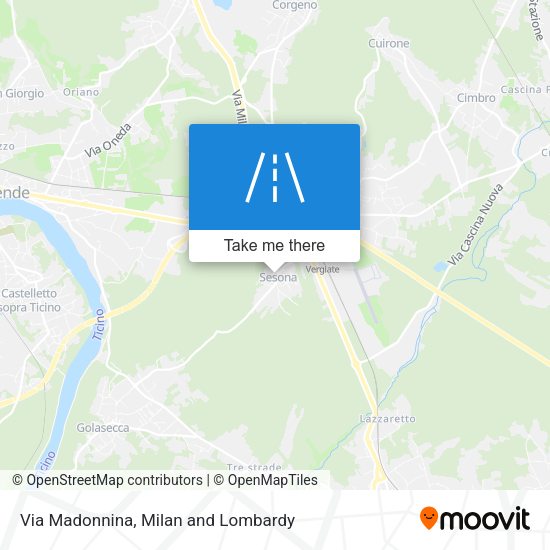Via Madonnina map