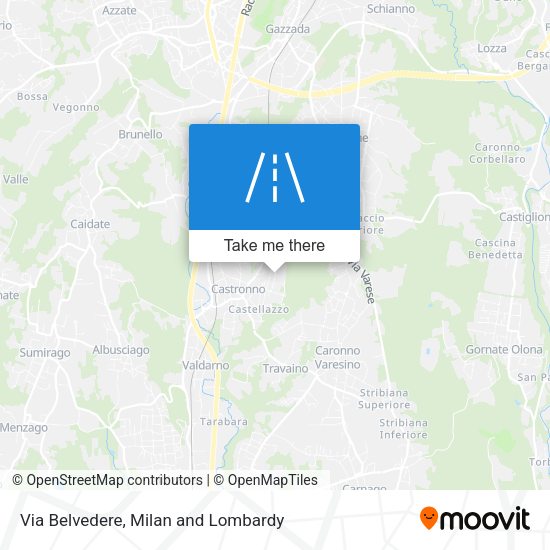Via Belvedere map