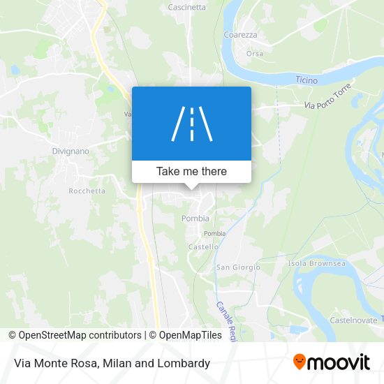 Via Monte Rosa map