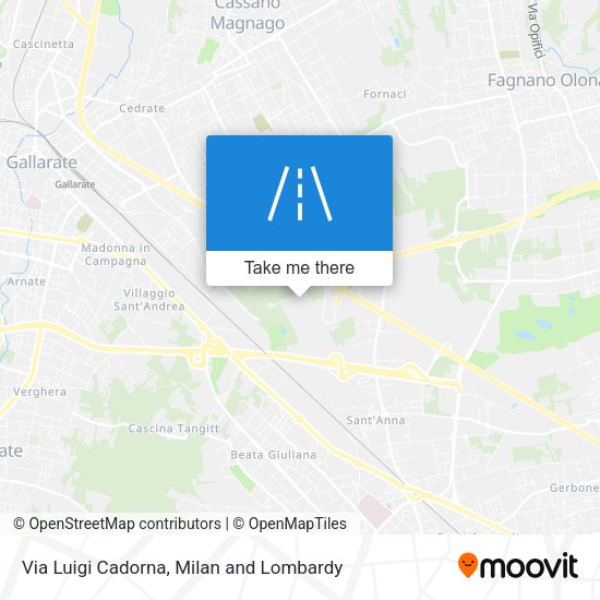 Via Luigi Cadorna map