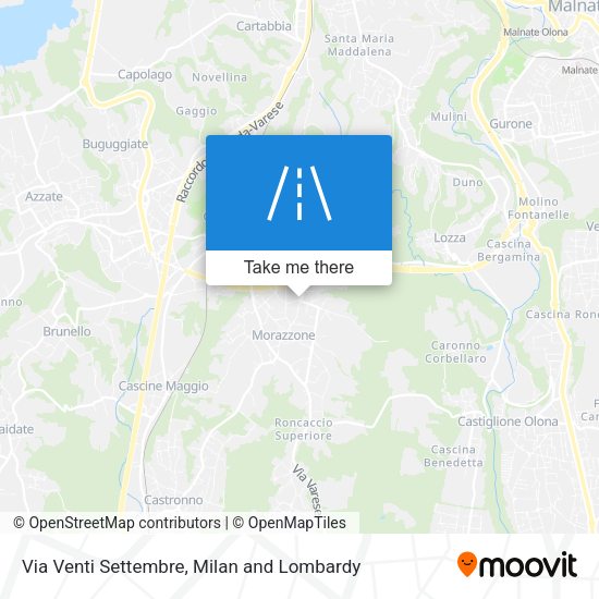 Via Venti Settembre map