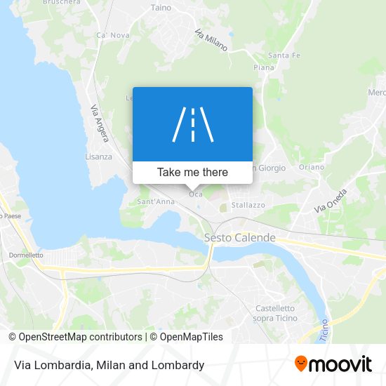 Via Lombardia map