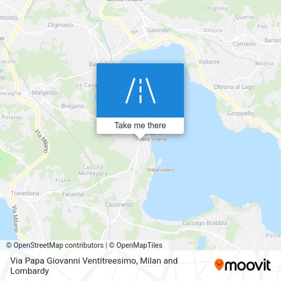 Via Papa Giovanni Ventitreesimo map