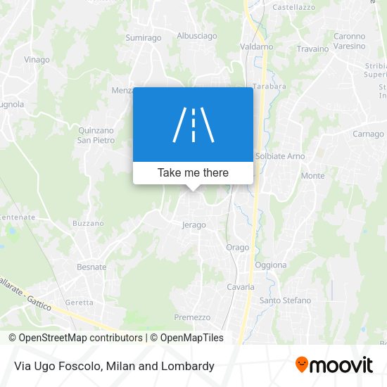 Via Ugo Foscolo map