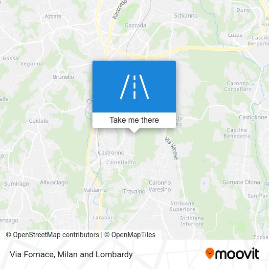 Via Fornace map