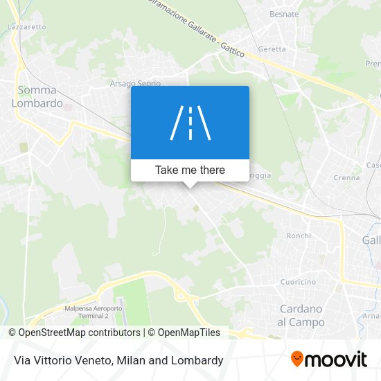 Via Vittorio Veneto map
