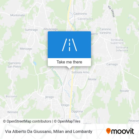 Via Alberto Da Giussano map