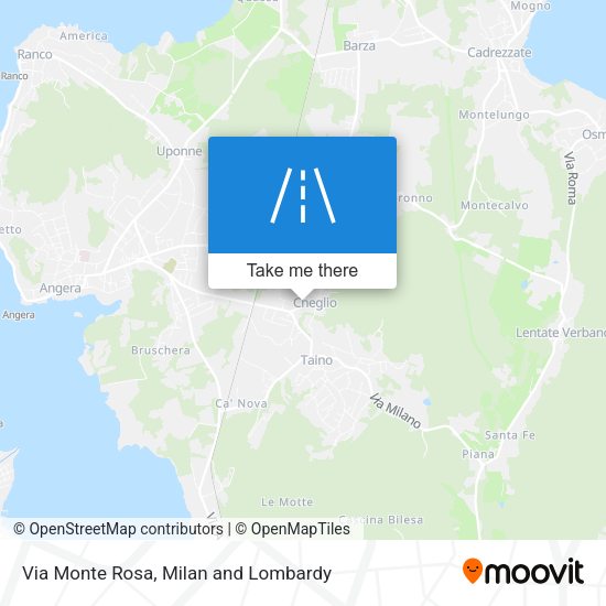 Via Monte Rosa map