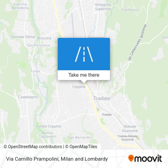 Via Camillo Prampolini map