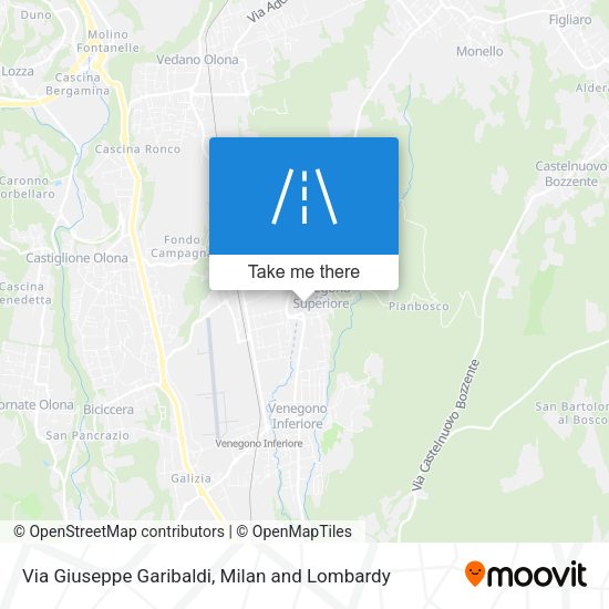 Via Giuseppe Garibaldi map