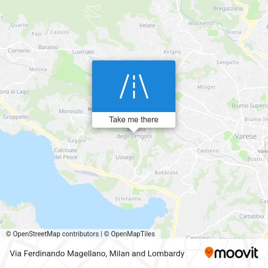 Via Ferdinando Magellano map