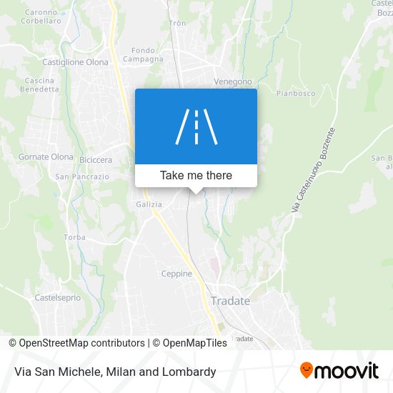 Via San Michele map