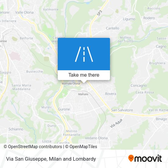 Via San Giuseppe map