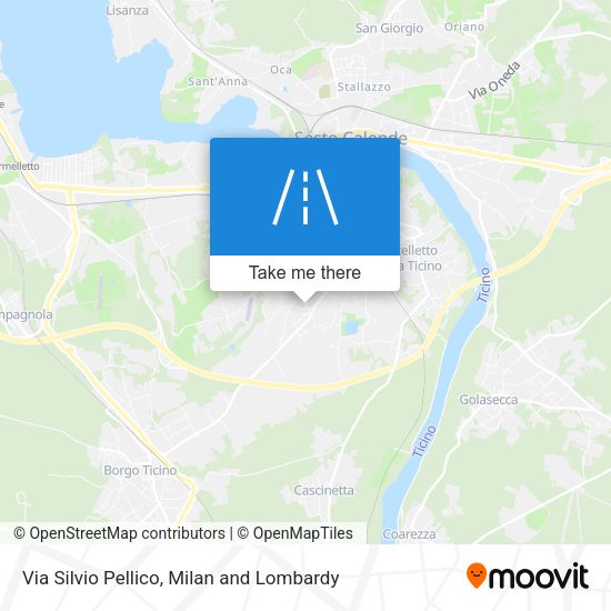 Via Silvio Pellico map