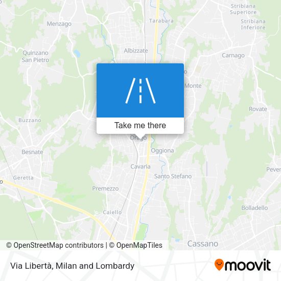 Via Libertà map