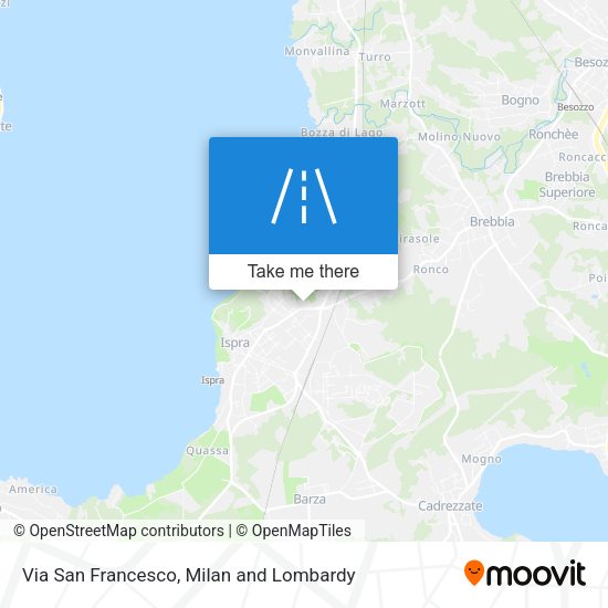 Via San Francesco map