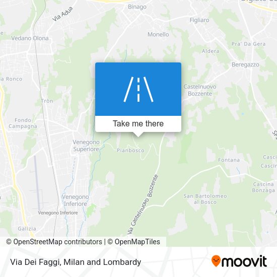 Via Dei Faggi map
