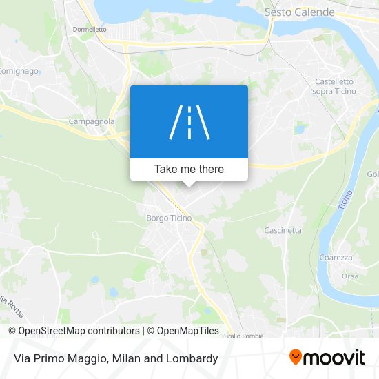 Via Primo Maggio map