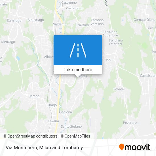 Via Montenero map