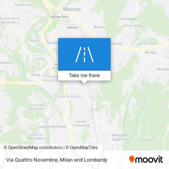 Via Quattro Novembre map