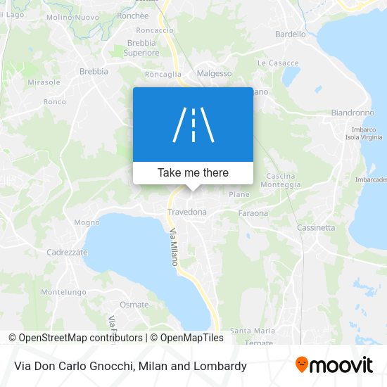 Via Don Carlo Gnocchi map