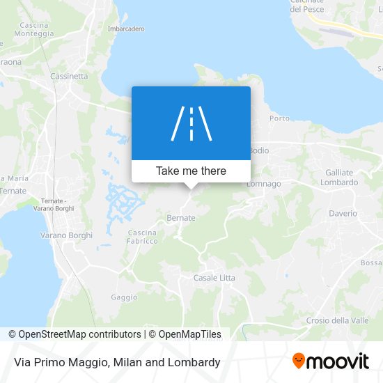 Via Primo Maggio map