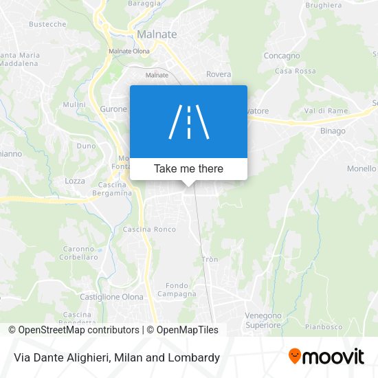 Via Dante Alighieri map