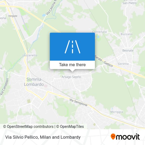 Via Silvio Pellico map