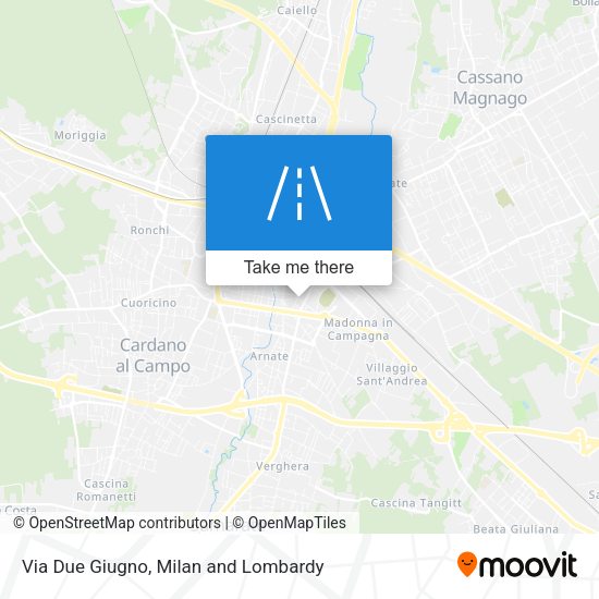 Via Due Giugno map