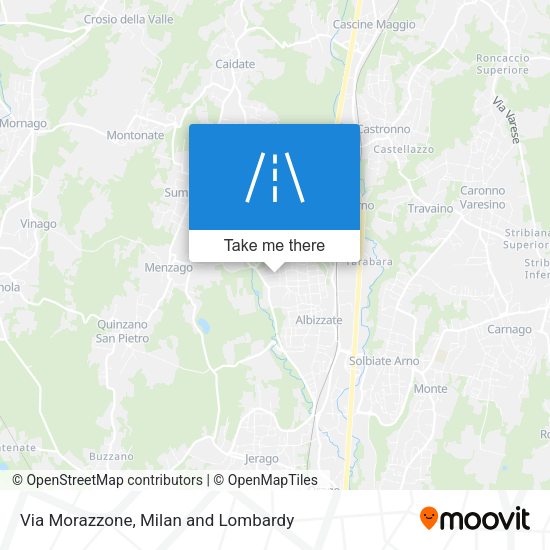 Via Morazzone map