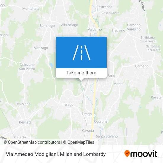 Via Amedeo Modigliani map