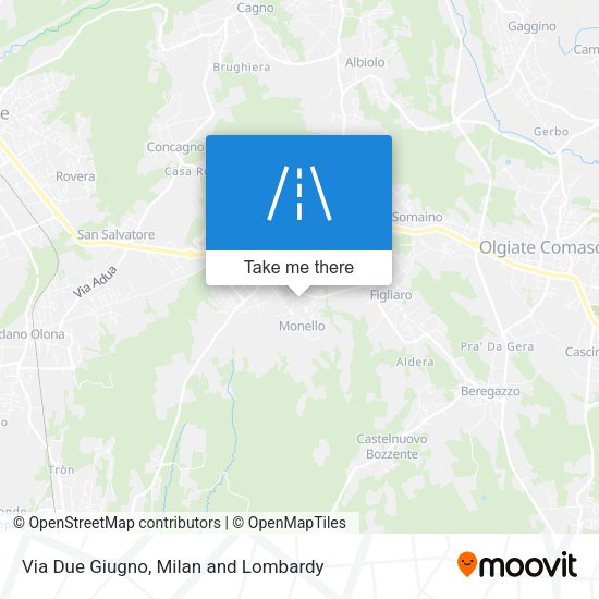 Via Due Giugno map