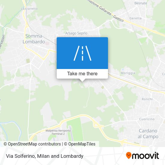 Via Solferino map