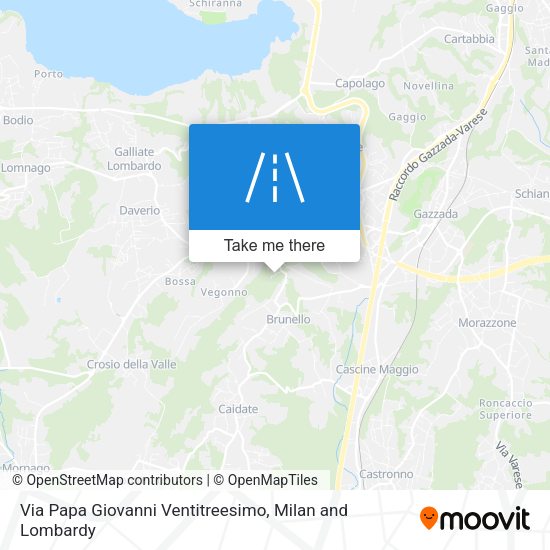 Via Papa Giovanni Ventitreesimo map