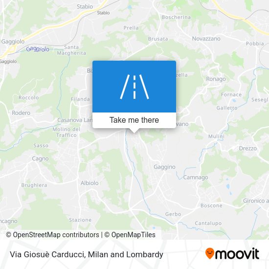 Via Giosuè Carducci map