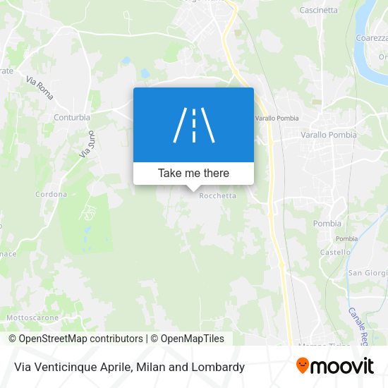 Via Venticinque Aprile map