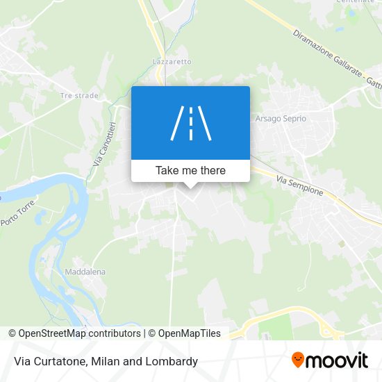 Via Curtatone map