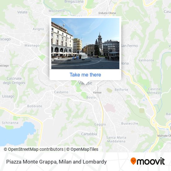 Piazza Monte Grappa map