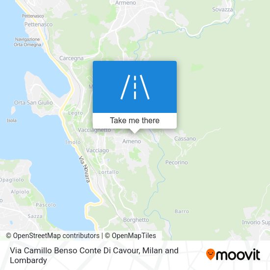 Via Camillo Benso Conte Di Cavour map