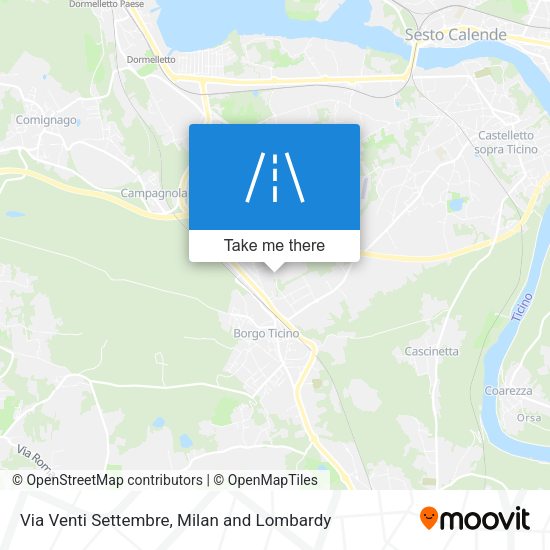 Via Venti Settembre map