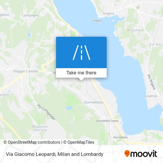 Via Giacomo Leopardi map
